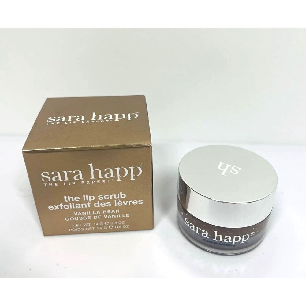 SARA HAPP VANILLA BEAN The Lip Scrub 0.5 oz Iconic Fave! NEW IN BOX